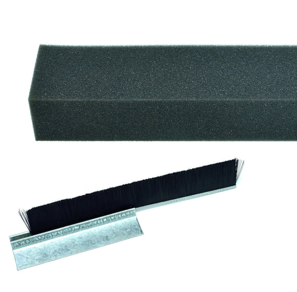 NV WGVB04R6.1 Weatherguard::Weatherguard Kits::"VERSA-BRUSH" WELD OR DRILL ON WEATHERGUARD KITS::SHORT BRISTLE KITS -uses 1" Brush Side Seals